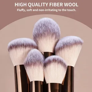 Set de 13 Brochas de Maquillaje para Base, Corrector, Polvo, Sombra de Ojos, Colorete, Brocha Kabuki para Difuminar, Herramienta Cosmética de Belleza Facial - Product Image 4