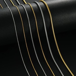 Cadena de Serpiente de Acero Inoxidable de 1/1.5/2.4/4.2MM de Ancho, Collar Impermeable para Mujer <span class=keywords><strong>y</strong></span> <span class=keywords><strong>Hombre</strong></span>, Estilo Japonés Coreano, Gargantilla Hip Hop - Product Image 1