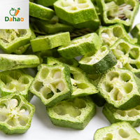 Keripik Okra Beku Kering Cina Berkualitas Tinggi, Camilan Renyah Lezat, Langsung dari Pabrik Sayuran FD, OEM Didukung, Kemasan Massal