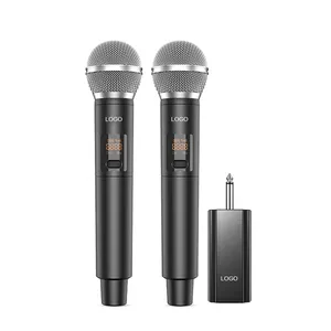Dynamic Professional Vocal Microphone U20 UHF Wireless Omnidirectional Mic Import IC Up to 6 Hours Long Working Time for Karaoke