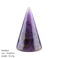 Supports de Présentation pour Bagues en Cristal Naturel Poli, en Quartz Rose Conique Simple et en Améthyste Sculptée – Vente en Gros