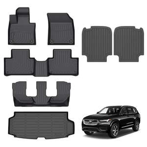 Alfombrillas Personalizadas para Coche, Alfombrillas 3D 5D de TPE para Todo Clima, Alfombrillas para Maletero, Alfombrillas para Camioneta, Alfombrillas para <span class=keywords><strong>Volvo</strong></span> XC90 2016-2024, Volante a la Derecha - Product Image 2