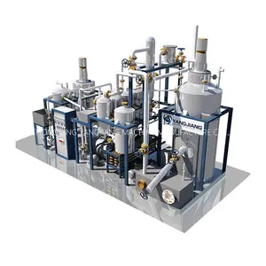 Used Lube Oil Recycling Waste Engine Oil To Base Oil Distillation Refinery Plant