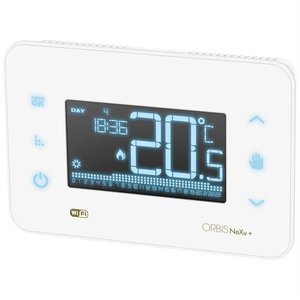OB327400 - Orbis - Termostato WiFi Programmabile Settimanale da Parete Nexu+ Bianco, 230 V - Product Image 1