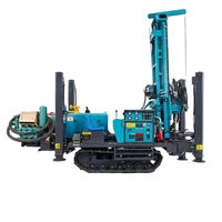 Machine de forage de puits d'eau à moteur diesel pour l'irrigation agricole, longue durée de vie, capacité de forage jusqu'à 200 m, facile à utiliser