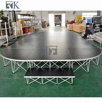 Scène mobile pour événements, en aluminium, pour concerts, DJ, fêtes en plein air, scène rapide, robuste, à vendre