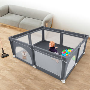 คอกกั้นเด็กแบบพกพา คอกกั้นเด็กเล็กแบบพับได้ ผ้าอ็อกซ์ฟอร์ด - Product Image 1