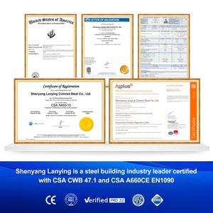Nave Industrial <span class=keywords><strong>de</strong></span> Estructura Metálica con Certificación Canadiense <span class=keywords><strong>CSA</strong></span> A660 y CWB - Product Image 5