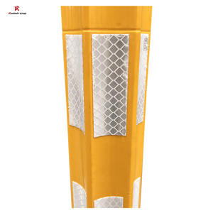 Poste Delimitador Flexible de Seguridad Vial de 80 cm, Poste Reflector de Plástico Portátil para Carreteras, Estacionamientos, Poste de Advertencia de Tráfico - Product Image 5