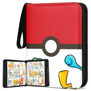 Modernqiu PU Leather Custom 9 Pockets Trading Card Binder for Pokemon Cards
