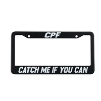 Cadre de plaque d'immatriculation de voiture avec logo personnalisé taille USA couvercle vierge en plastique à LED support de plaque d'immatriculation en nouvel état