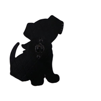 Chien tacheté émail doux métal épinglette conception personnalisée en gros Animal Logo Badge cadeau porte-clés breloque