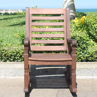 Fauteuil à bascule moderne en acacia pour enfants Nantucket, mobilier d'extérieur de luxe fabriqué au Vietnam, pour jardin, restaurant, salon, salle à manger, hôtel, villa