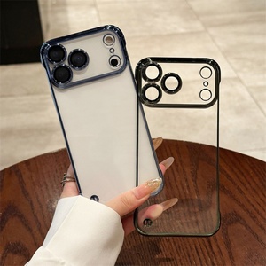 Funda de PC ultrafina transparente con galvanoplastia sin marco para iPhone 17 Pro Max 17 Air - Product Image 3