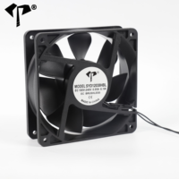 Ventilateur axial de refroidissement EC à haut débit d'air 12038, 100-240VAC, double roulement à billes, 120x120x38mm, ventilateur de ventilation industriel sans balais