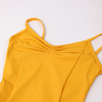 Maillot de Ballet para Niñas, Leotardo de Spandex y Nailon, Ropa de Baile para Entrenamiento, Body con Tirantes Finos, Traje para Actuaciones en Escenario