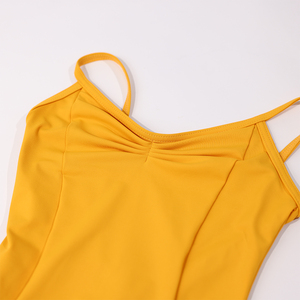 Children's Girls Ballet Camisole Leotard Spandex Nylon Training Dancewear Spaghetti Strap <b>Bodysuit</b> Performance Costume for Stage - Product Image 3