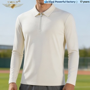 Men's Polyester <strong>Half</strong> Zip Pullover Sweatshirt Long Sleeve Polo Collar Fleece Top Casual Sports Wear - Product Image 1