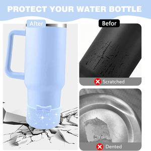 Anti-Slip BPA Free Eco-Friendly Tumbler Shining Cup Sleeve Cover <b>Glitter</b> Bling Water Bottle Protective Silicone Boot Snowboy - Product Image 4