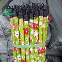 Portable PVC Eucalyptus Poteau En Bois Balai D'herbe Caractéristique Souple Philippine Stick Maker avec Flower Design