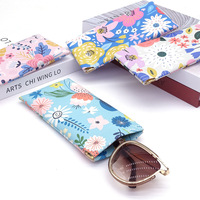 Usine en gros classique automatique élastique lunettes de soleil lunettes de lecture sac boîte étanche stéréo fleur Simple sac de rangement