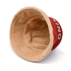 Wholesale Design Your Own Logo Adult Reversible <b>Bucket</b> Cap <b>Women</b> Corduroy <b>Bucket</b> <b>Hat</b> Custom - Product Image 6