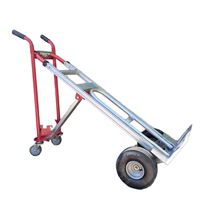 Chariot à plate-forme pliable multifonctionnel en aluminium 3 en 1 Capacité de charge de 300kg Chariot OEM pour le stockage des achats