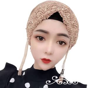 Nouveau turban élégant pour femme en soie artificielle unie, avec nœud pré-noué, respirant et écologique, vente en gros - Product Image 5