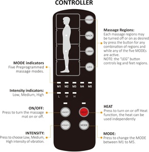 Nệm massage rung điện, di động, gấp gọn, chăm sóc sức khỏe - Product Image 6