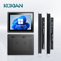 Panneau PC intégré refroidi par ventilateur de 15.6 pouces avec système Win10 Ordinateur industriel tactile capacitif tout-en-un Écran étanche IP65