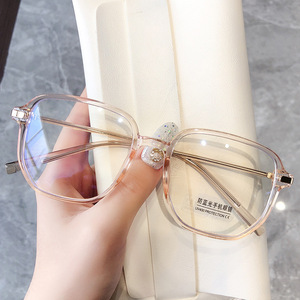 Artistic Retro Style Rectangle Eyeglasses <b>Frames</b> <b>Black</b> Plastic Metal <b>Frame</b> Blue Light Protection UV400 Lenses Unisex - Product Image 4