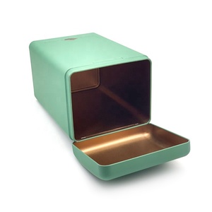 Bán buôn sang trọng thực phẩm trà bao bì kim loại <span class=keywords><strong>tin</strong></span> có thể hộp cà phê gia vị màu đen hình chữ nhật trà <span class=keywords><strong>tin</strong></span> - Product Image 4