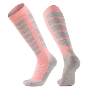 Custom Designs Merino <b>Wool</b> Hiking Ski <b>Socks</b> for Women Men – Thick Warm Christmas Knit Long Skate <b>Socks</b> - Product Image 2