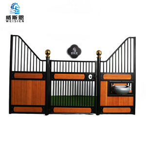 Disesuaikan 12ft prefabrikasi galvanis baja kuda stabil menjual mewah portabel luar ruangan kios kuda dengan Stalel atap - Product Image 2