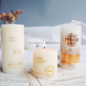 Candela Profumata di Lusso in Contenitore Quadrato, Cera di Soia, Etichette Personalizzate, Logo Personalizzato con <span class=keywords><strong>Stampa</strong></span> in Oro - Product Image 4