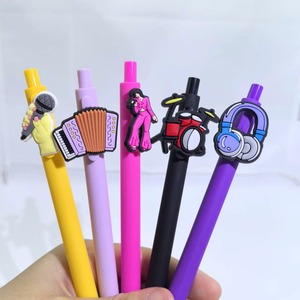 新款音乐主题PVC软尖便携式中性笔丝印促销礼品 - Product Image 6