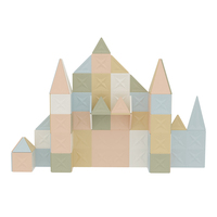 Bloques Magnéticos de Construcción, 100 Piezas, Juego de Bloques Magnéticos para Niños, Castillo Pastel, Juguete Educativo STEM, Venta al Por Mayor OEM