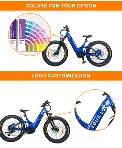 Bicicleta Eléctrica de Montaña de Alto Rango con Motor Central de 48V/60V y Suspensión Completa TDF05Z, Bicicleta de Montaña de 26 Pulgadas TDF05Z TD - Product Image 5