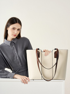 Nouveaux sacs à main pour femmes de haute qualité, sacs à bandoulière simples, sacs fourre-tout en cuir véritable de grande capacité pour femmes - Product Image 2