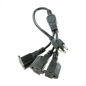 6Ft US Kanada 18AWG SJT-Kabel 3-poliger NEMA 5-15P-Stecker an IEC C13-Netzkabel IEC60320 C13 an NEMA 515p