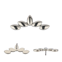 ASTM-pendientes Piercing de titanio F136, Labret, abeja, Tortuga, borlas, hoja de arce, forma de espada, joyería corporal para niña y mujer