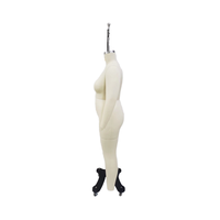Mannequin de robe de graisse pour femme sur mesure Forme du corps américain européen 1 XL Corps complet en fibre de verre recouvert de toile Jambes détachables Plus