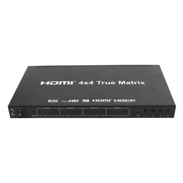 OEM ODM hdmi 2.0 seamless matrix switcher 4k hdmi matrix 4x4 true 4k hdmi matrix switch