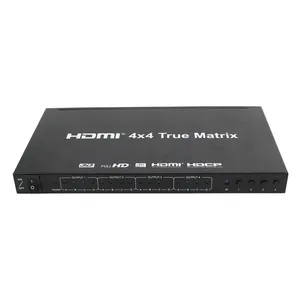 Oem Odm Hdmi 2.0 Naadloze Matrix Switcher 4K Hdmi Matrix 4X4 True 4K Hdmi Matrix Schakelaar