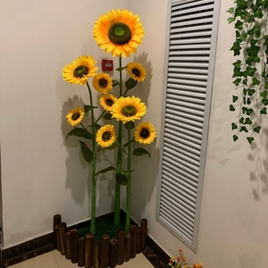 Flores de Girasol Artificiales de Alta Calidad al por Mayor de Fábrica, Ramas Altas para Decoración de Interiores y Fiestas - Product Image 6