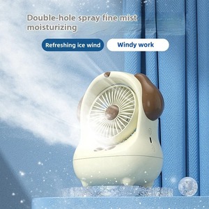 Nouveau ventilateur de climatisation à double pulvérisation sans fil de bureau, ventilateur de refroidissement silencieux et à faible bruit pour la maison avec réservoir de glace et d'eau - Product Image 6