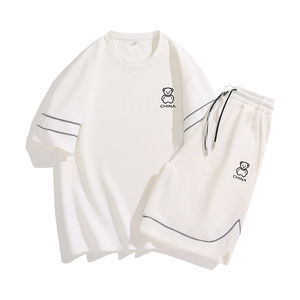 ANSZKTN setelan Fashion kasual pria, lengan pendek musim panas - Product Image 1