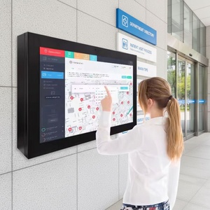 Écran d'affichage multimédia publicitaire mural extérieur, écran LCD <span class=keywords><strong>HD</strong></span> étanche, appareil tout-en-un à suspendre au mur - Product Image 1