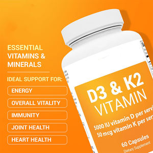 แคปซูลวิตามินดี3+เค2 แบบซอฟต์เจลปรับแต่งได้ ผลิตจากส่วนผสมจากธรรมชาติ เสริมสร้างสุขภาพกระดูกที่แข็งแรงสำหรับผู้ใหญ่ - Product Image 3