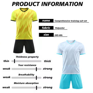 ชุดฝึกฟุตบอลของผู้ชายชุดเสื้อเจอร์ซี่ทีมพิมพ์ลายสำหรับผู้ใหญ่เหมาะกับการปรับแต่งกีฬา - Product Image 2